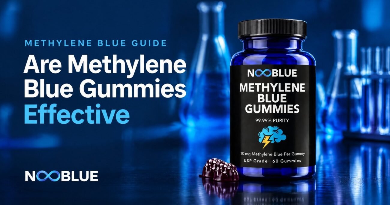 Are Methylene Blue Gummies Effective – NooBlue Methylene Blue Gummies bottle