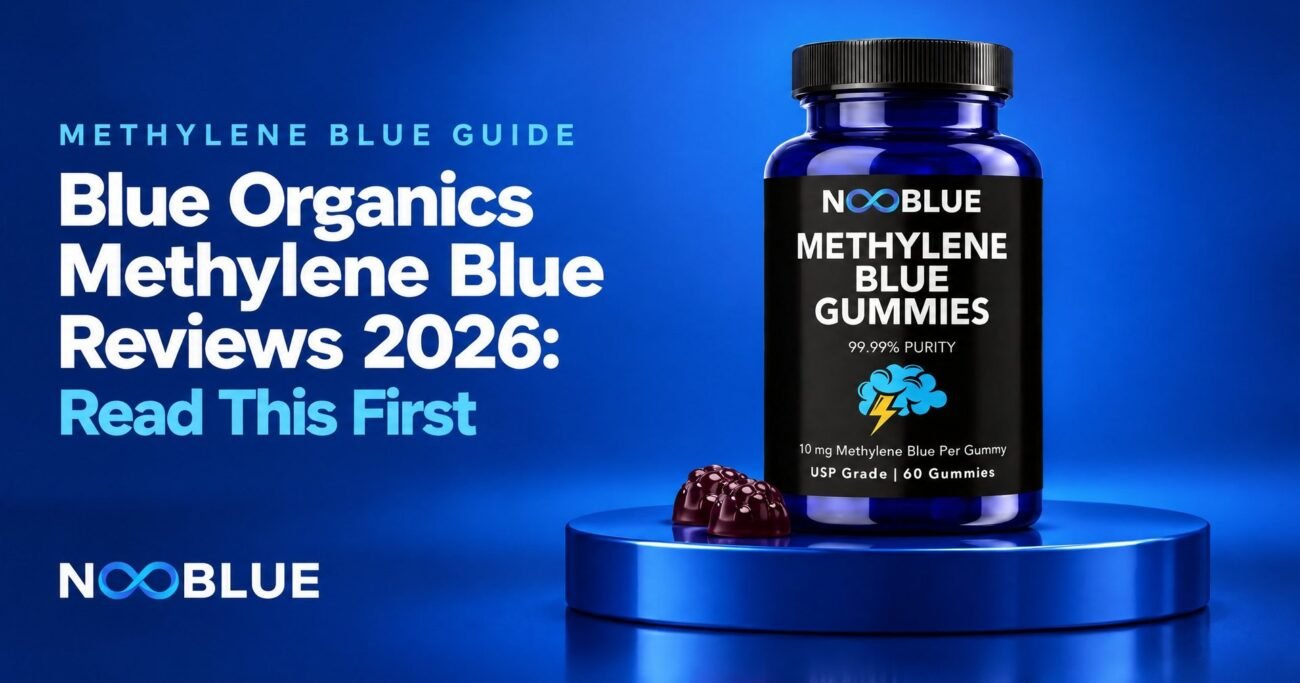 Blue Organics Methylene Blue Reviews 2026: Read This First – NooBlue Methylene Blue Gummies bottle